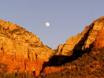 Sedona - Moon over Red Rocks