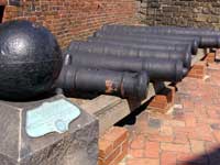 Fort McHenry - Cannon Ball fired on Fort during 1814 battle