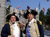 Mount Rushmore - Gene Pisasale as Aide de Camp with General Washington (Portrayed by Carl Closs)