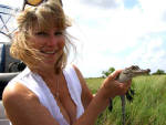 New Orleans Bayou - Phyllis with Henry the gator