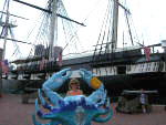 Baltimore Parade of Crabs in front of the USS Constellation